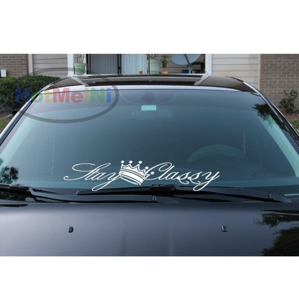 Car Front Glass Sticker Design