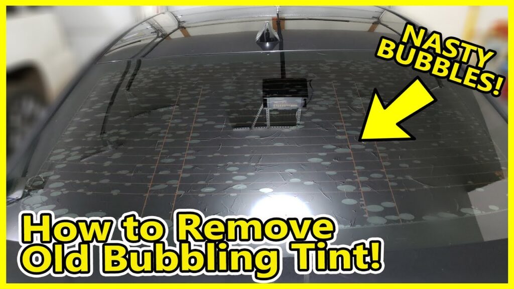 How To Fix Window Tint Bubbles