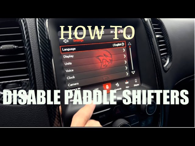 How to Turn off Paddle Shifters Jeep Grand Cherokee