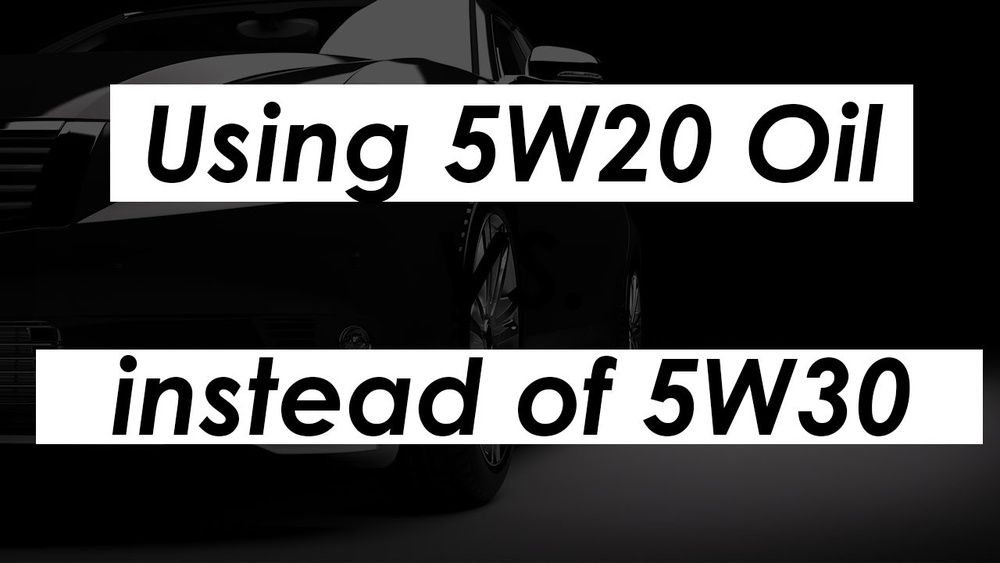 Can I Use 5W20 Instead Of 5W30 Toyota