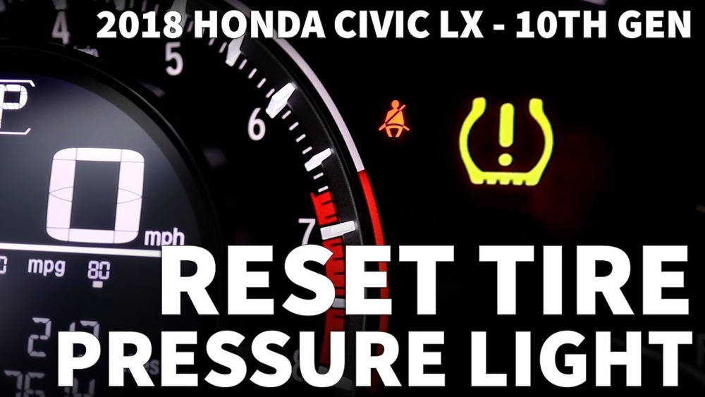 How to Easily Disable Tire Pressure Light Honda Civic