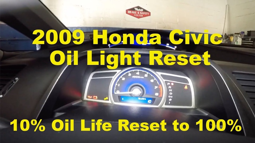 How to Easily Reset Oil Life on Honda Civic 2009