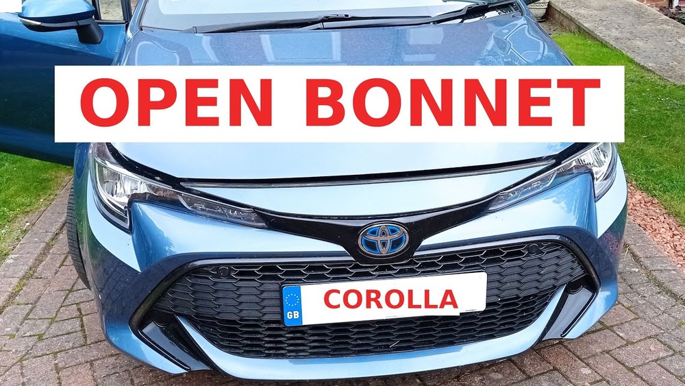 How To Open Toyota Corolla Bonnet
