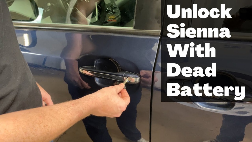 How To Open Toyota Sienna Trunk With Dead Battery