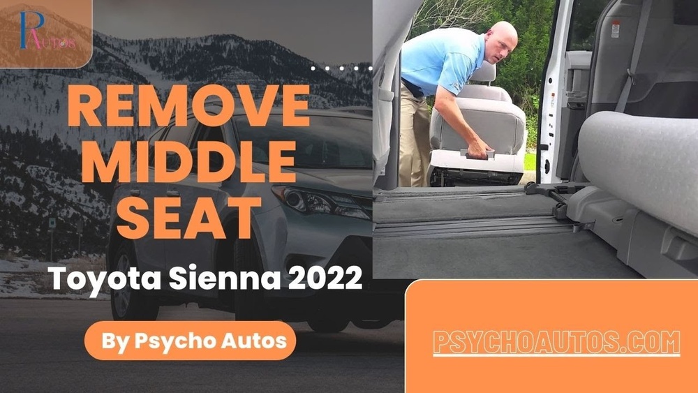 How To Remove Middle Seat Toyota Sienna 2023