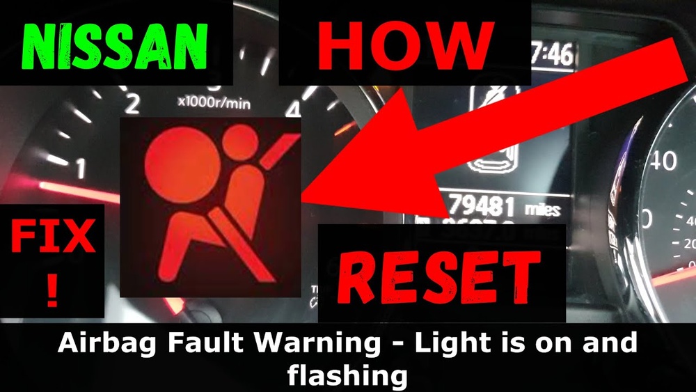 How To Reset Airbag Light On 2015 Nissan Altima