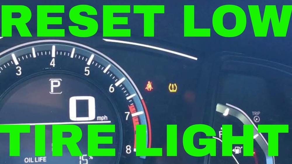 How to Reset Tire Pressure on Honda Civic 2017