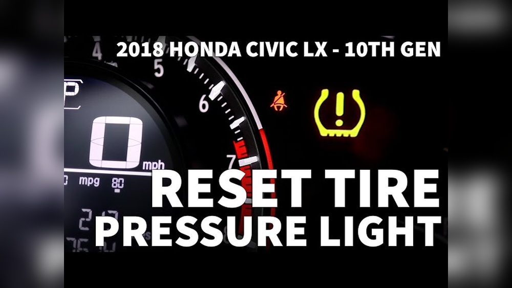 How to Reset Tire Pressure on Honda Civic 2018