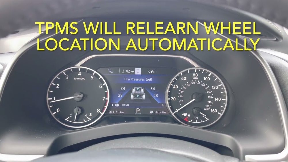 How To Reset Tire Pressure Sensor Nissan Murano