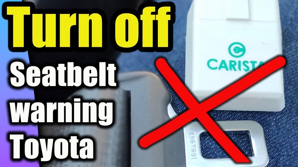 How To Turn Off Seatbelt Alarm Toyota Rav4 2022