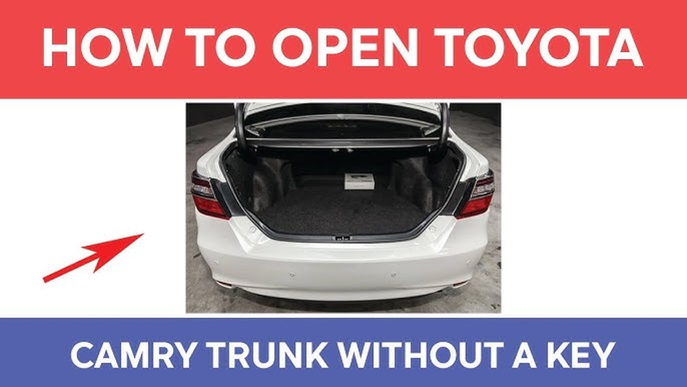How To Unlock Toyota Camry Trunk Without Key