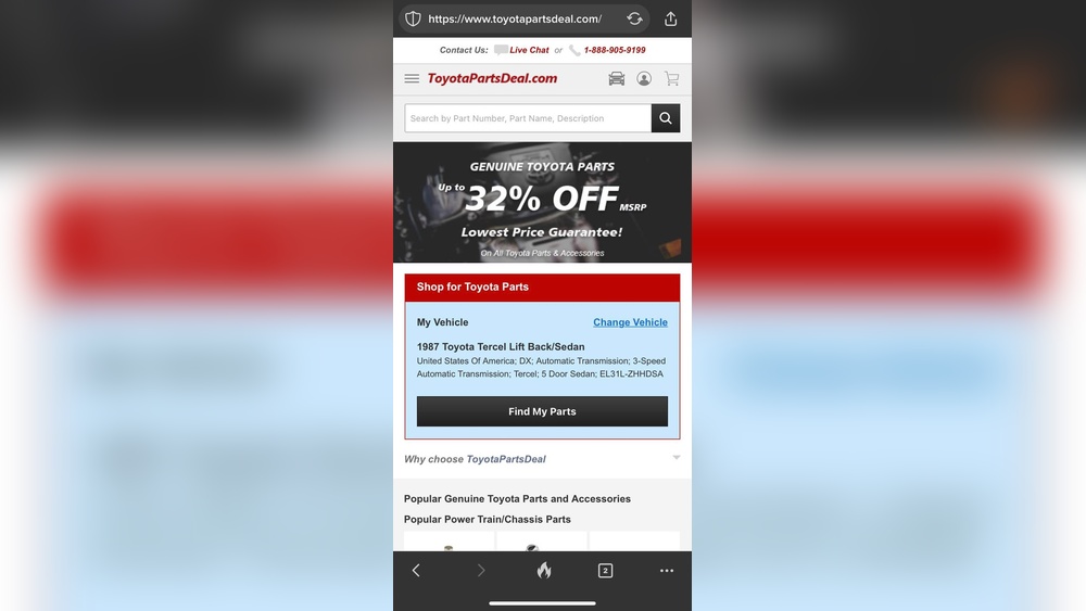 Is Toyota Parts Deal Legit