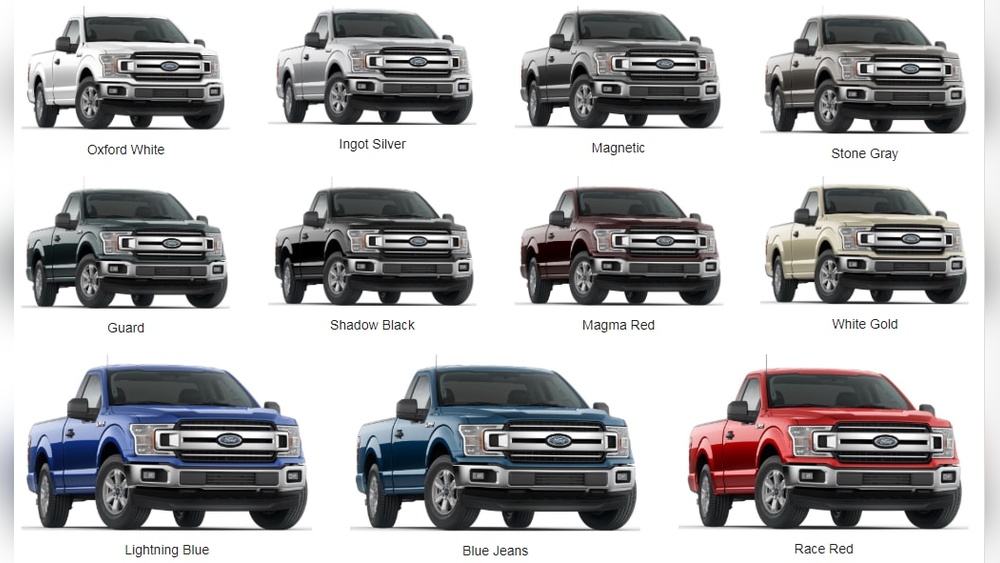 What Colors Do Ford F150 Come in