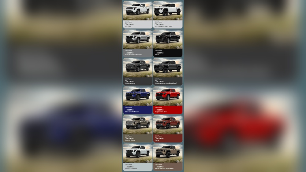 What Colors Does Toyota Tacoma Come In