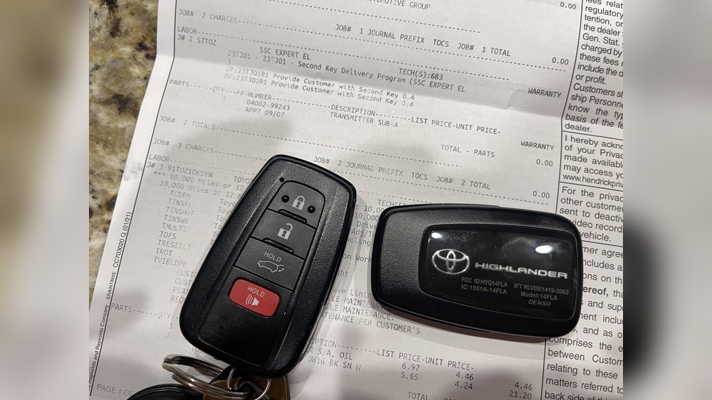 When Will I Get My Second Toyota Key